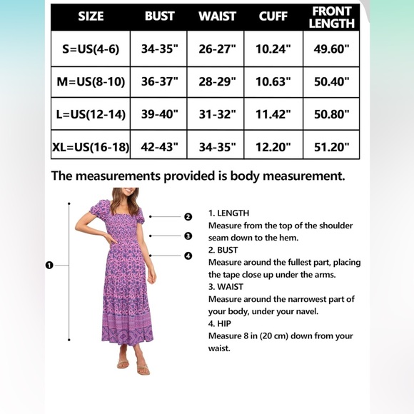 Women’s Floral Maxi Skirt - Picture 4 of 4